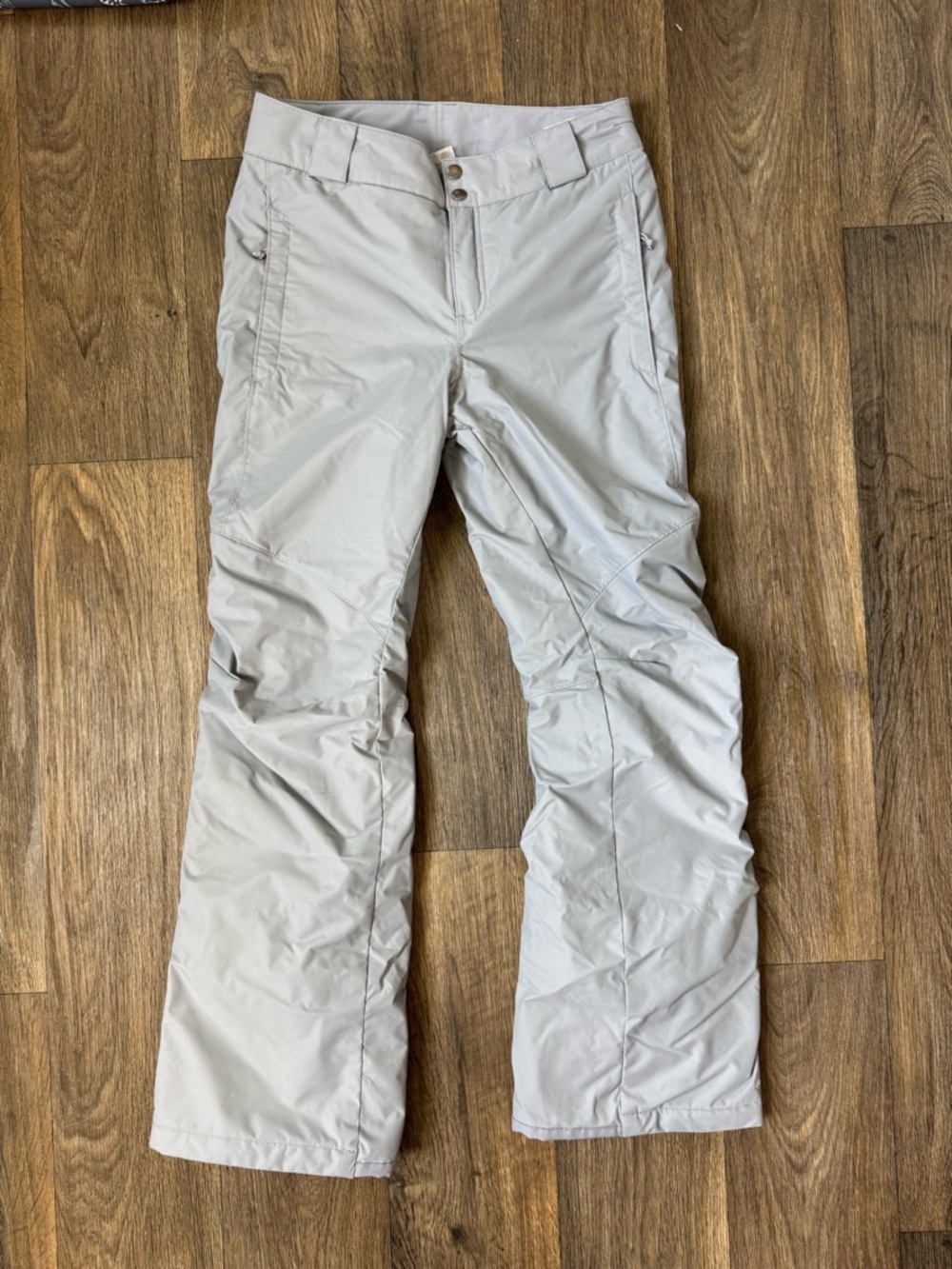 Columbia Bugaboo Omni-Tech Women's Waterproof Snow Pants Blue gray S Ski Lined